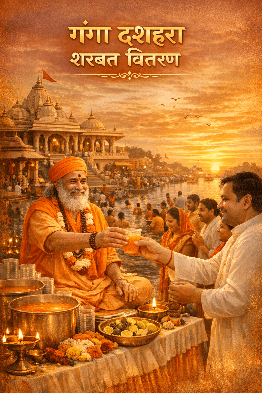 Ganga Dashahara Sharbat Distribution
