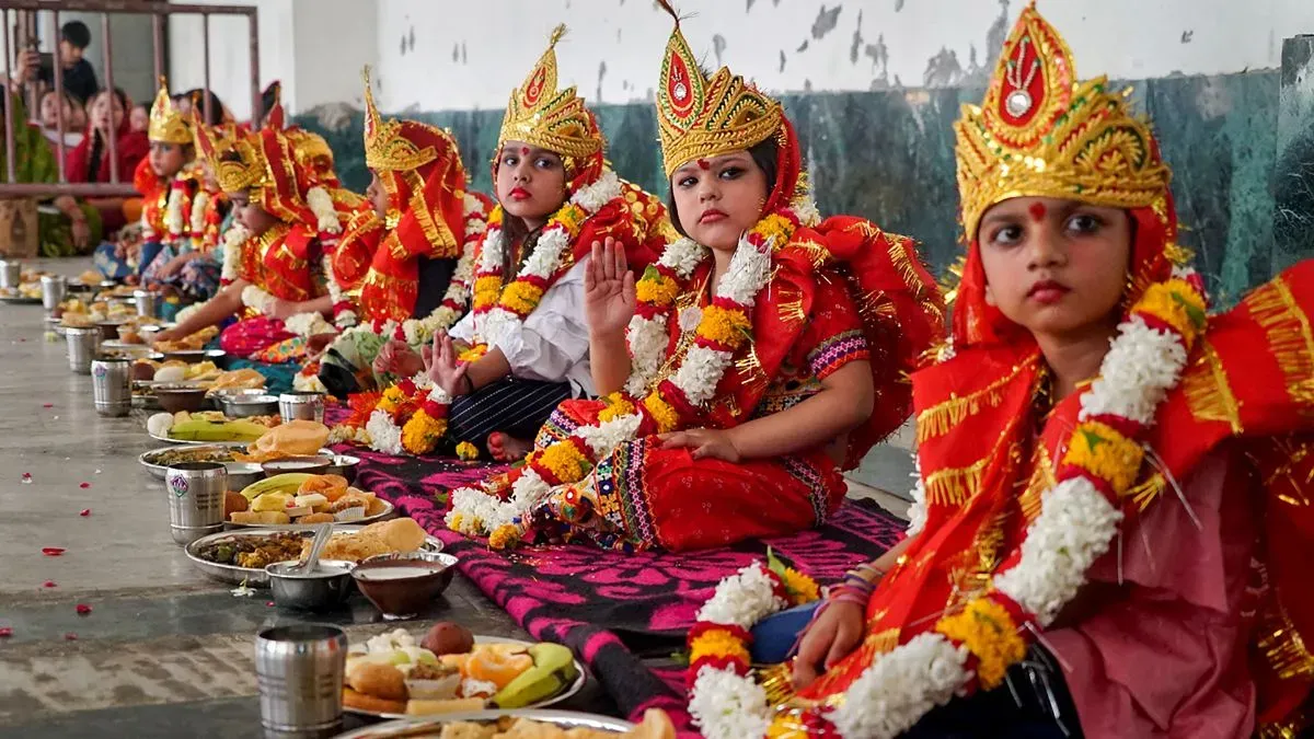 Navratri Kanya Poojan